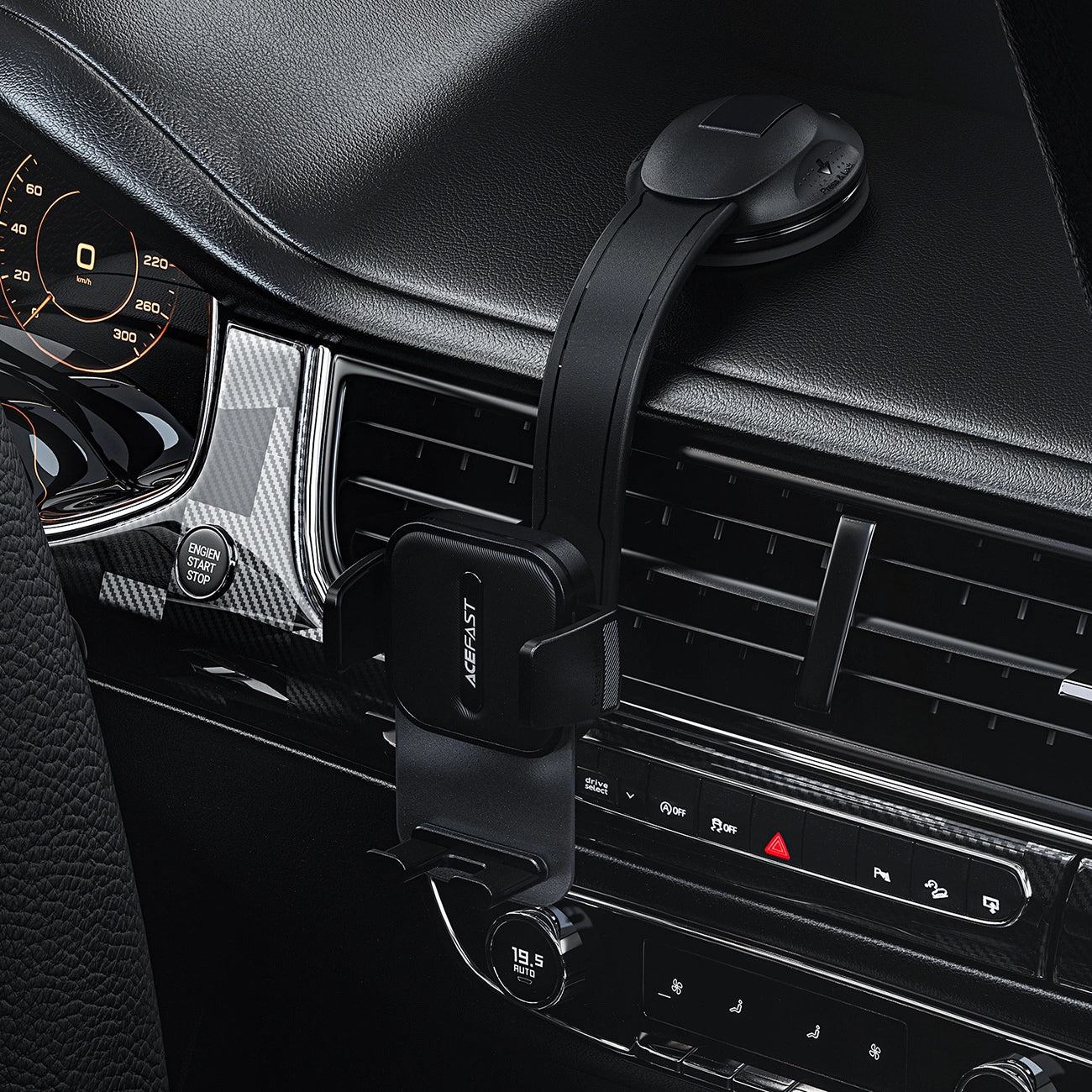 Acefast D26 Autohalterung für Smartphone am Armaturenbrett – Schwarz