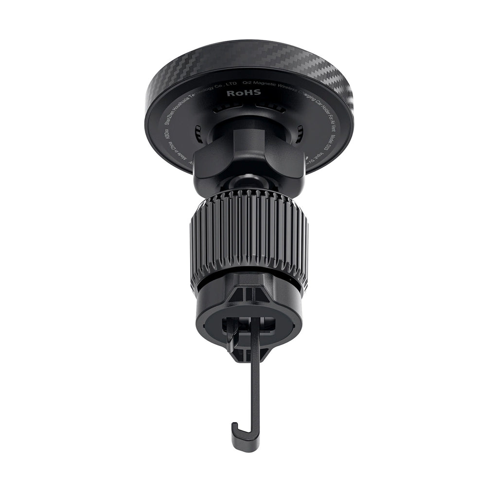 Acefast D33 Autohalterung mit Qi2 15W magnetischem Ladegerät für Lüftungsschlitze - Schwarz