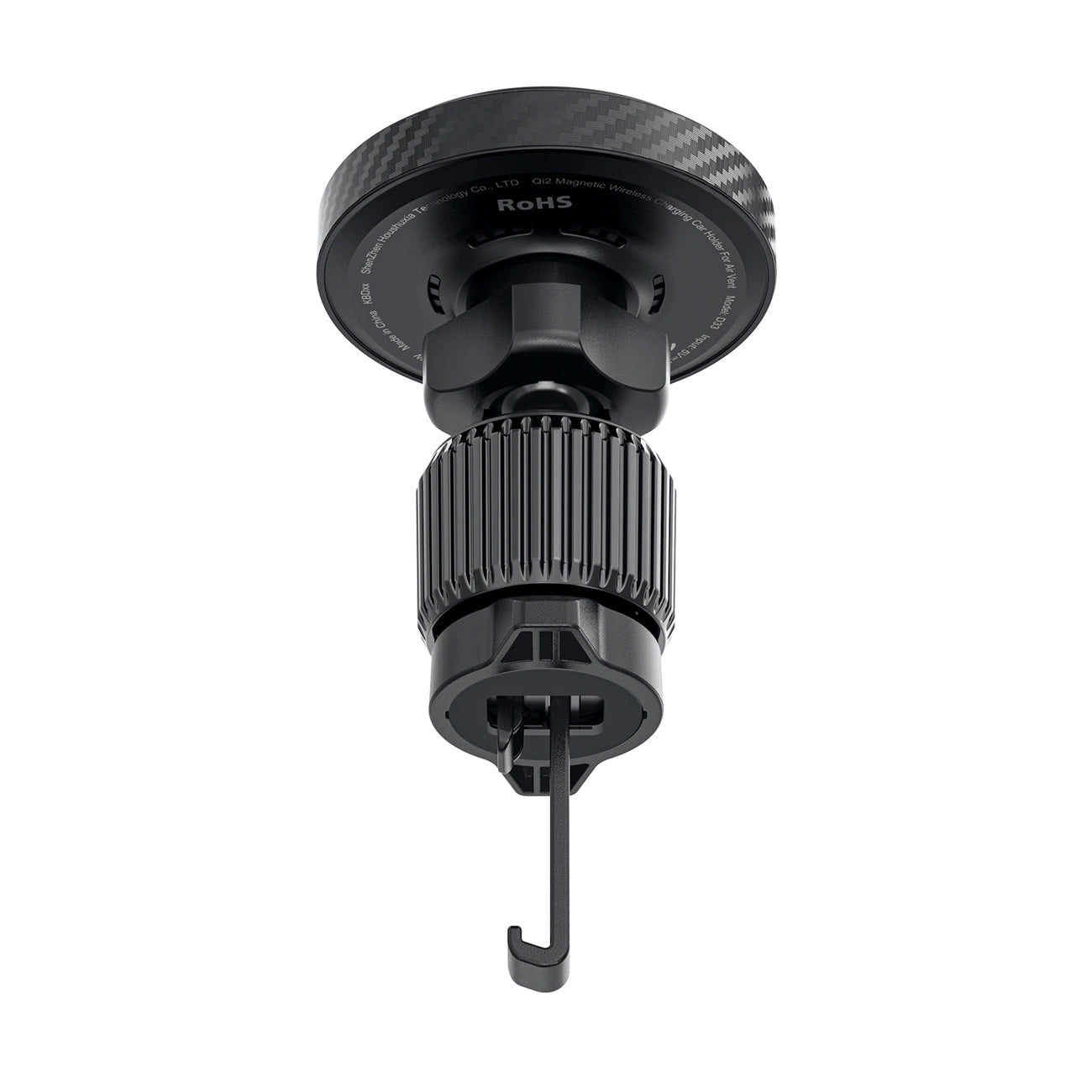 Acefast D33 Autohalterung mit Qi2 15W magnetischem Ladegerät für Lüftungsschlitze - Schwarz