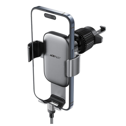 Acefast D38 Schwerkraft-Autohalterung für Lüftungsschlitze – schwarz
