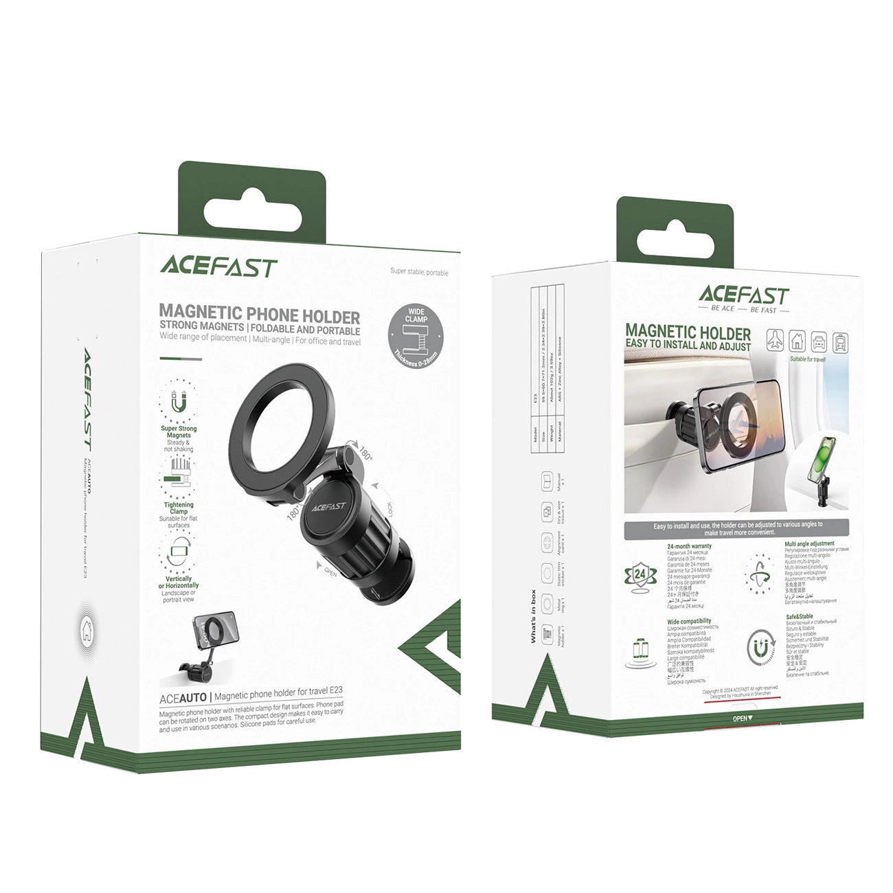 Acefast E23 Magnetischer Telefonhalter - Schwarz