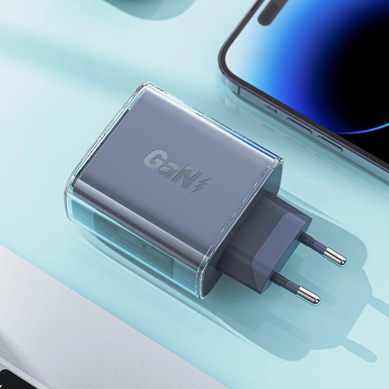 Acefast GaN Ladegerät 65W 3 Ports (1xUSB, 2xUSB C) grün (A45)