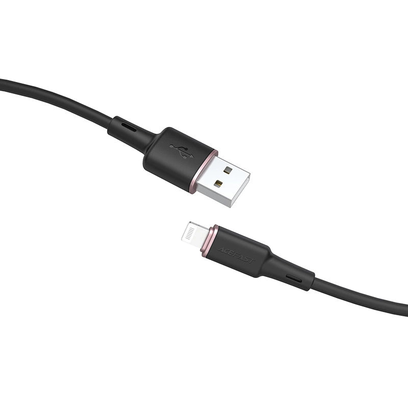 Acefast Kabel MFI USB - Lightning 1,2m, 2,4A schwarz (C2-02 schwarz)