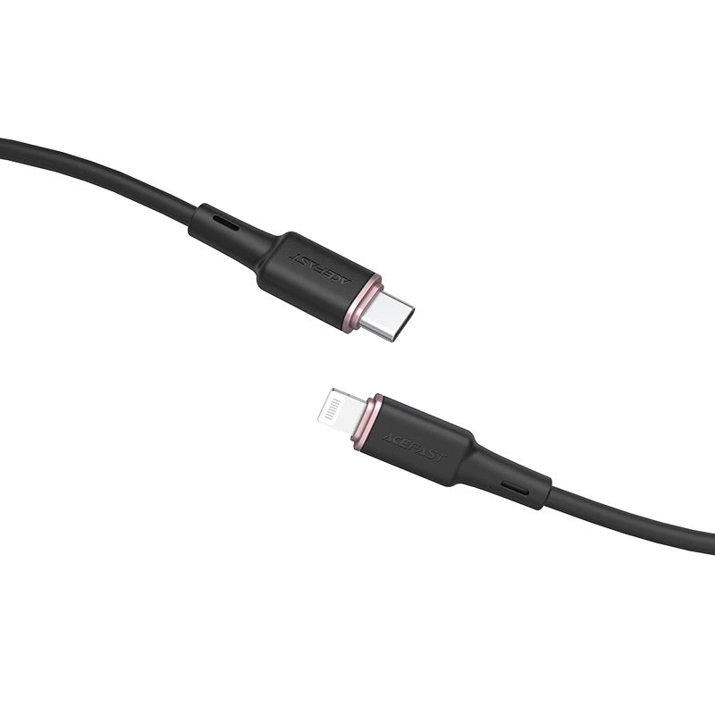 Acefast Kabel MFI USB Typ C - Lightning 1,2m, 30W, 3A schwarz (C2-01 schwarz)