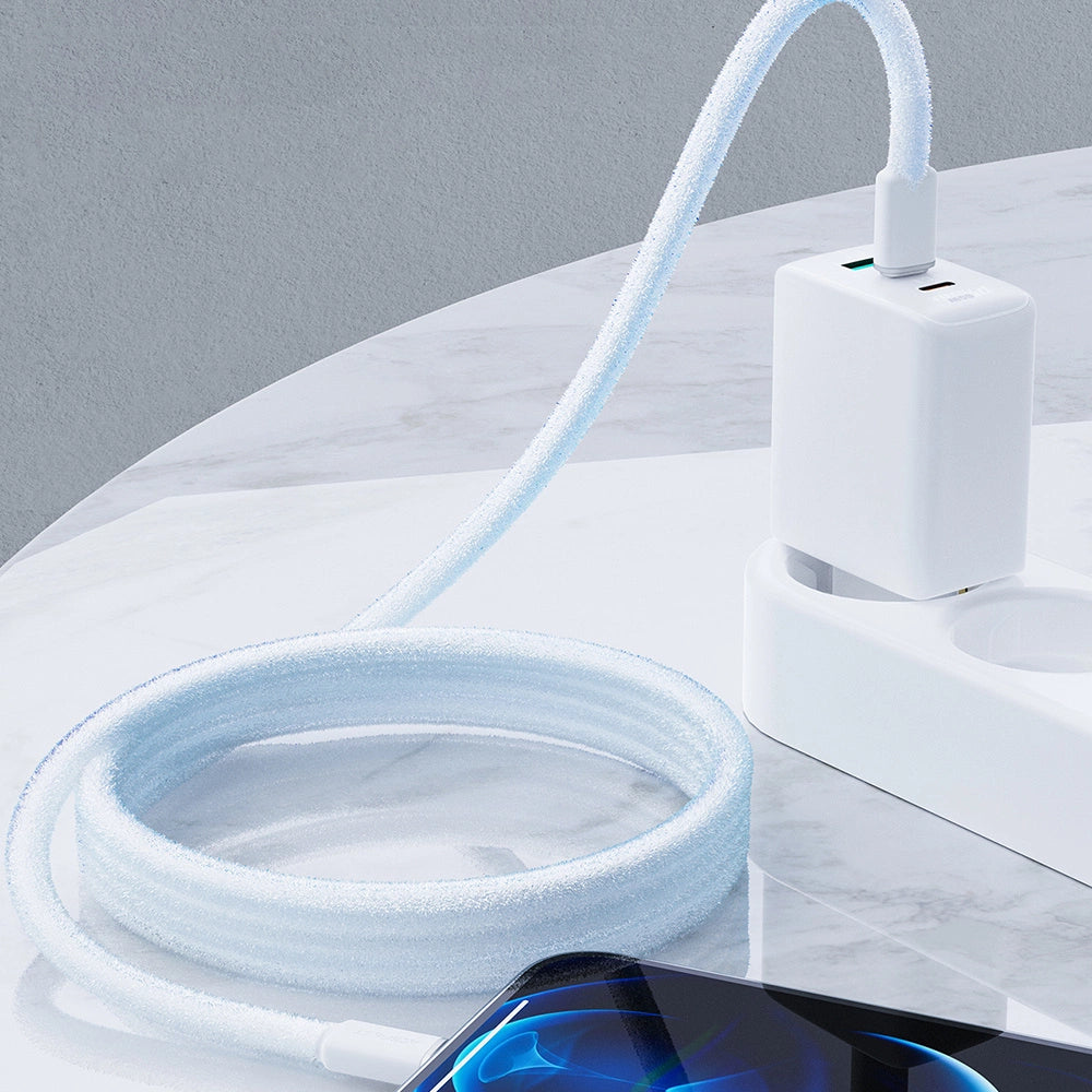 Acefast Kabel MFI USB Typ C - Lightning 1,2m, 30W, 3A schwarz (C2-01 schwarz)