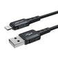 Acefast MFI USB - Lightning -Kabel 1,8 m, 2,4 A schwarz (C4-02 A Black)