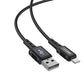 Acefast MFI USB - Lightning -Kabel 1,8 m, 2,4 A schwarz (C4-02 A Black)