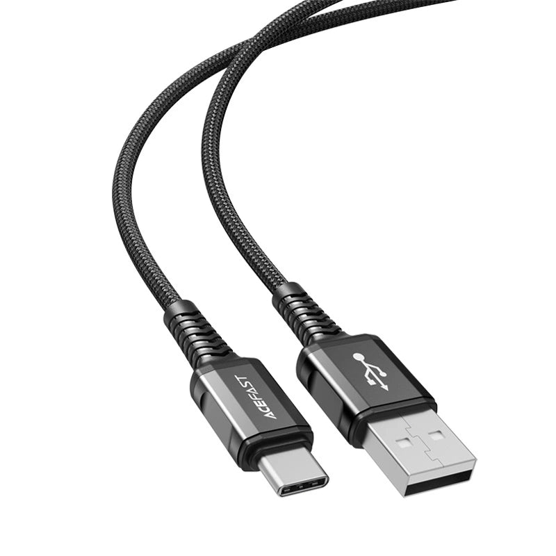 Acefast USB-Kabel - USB Typ C 1,2 m, 3 A schwarz (C1-04 schwarz)