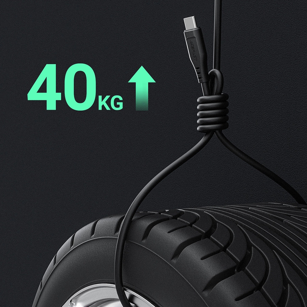 Acefast USB-Kabel - USB Typ C 1,2 m, 3 A schwarz (C3-04 schwarz)