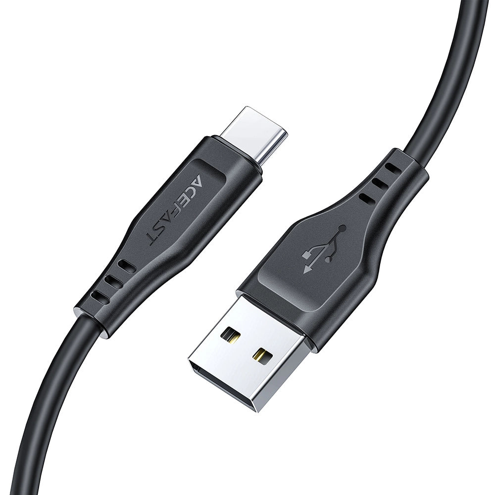 Acefast USB-Kabel - USB Typ C 1,2 m, 3 A schwarz (C3-04 schwarz)
