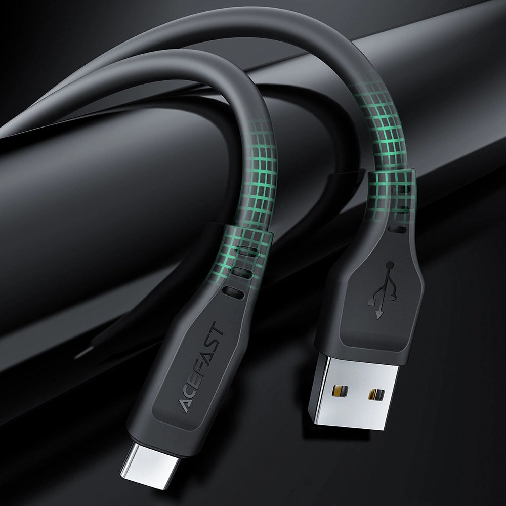 Acefast USB-Kabel - USB Typ C 1,2 m, 3 A weiß (C3-04 weiß)