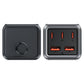 Acefast Z2 GaN 75W PD-Tischladegerät 3x USB-C 2x USB-A - Schwarz und Grau