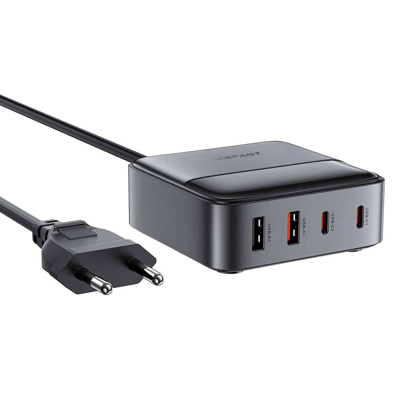 Acefast Z6 GaN Tischladegerät 2x USB-A / 2x USB-C PD 65W - Schwarz