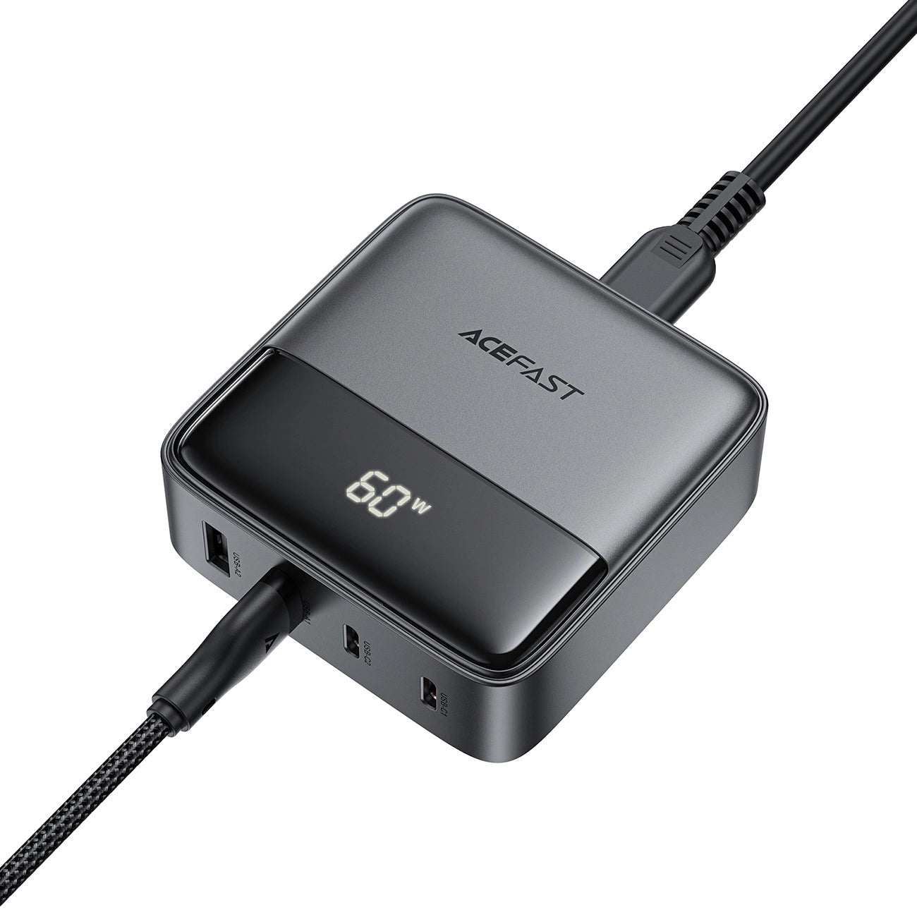 Acefast Z6 GaN Tischladegerät 2x USB-A / 2x USB-C PD 65W - Schwarz