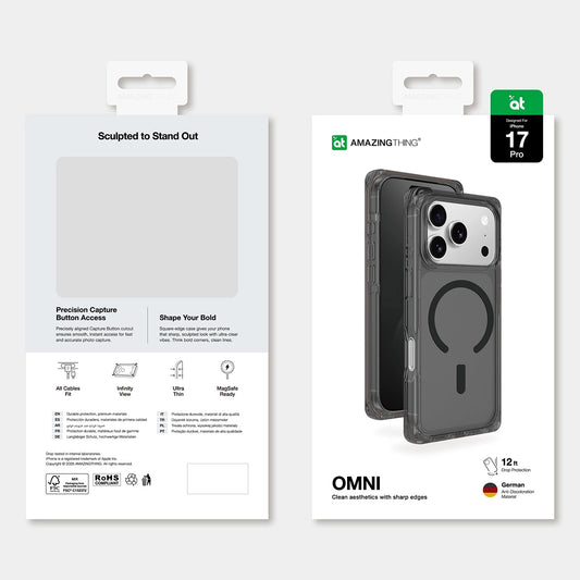 AmazingThing Omni Case für iPhone 17 Pro MagSafe-kompatibel – Schwarz