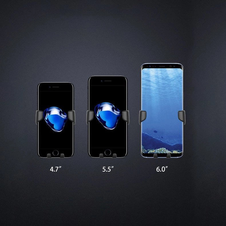 Autohalter H01 Schwarzer Schwerkraft-Autohalter für das Lüftungsgitter