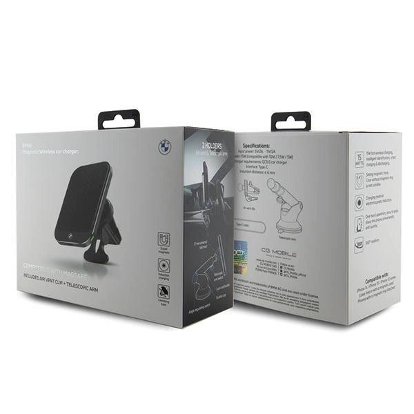 BMW BMMWCCDTPK 15W Induktionshalter für Glas/Grill schwarz/schwarz MagSafe Signature Edition