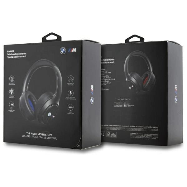 BMW Encmetal Logos Bluetooth ANC On-Ear-Kopfhörer – Schwarz