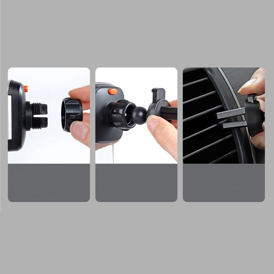 Baseus 2in1 Autohalterung für Cockpit und Lüftungsgitter schwarz (SUYK000001)