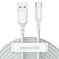 Baseus 2x USB-A - USB Typ C Schnellladekabel Quick Charge 40 W 5 A 1,5 m - weiß (TZCATZJ-02)