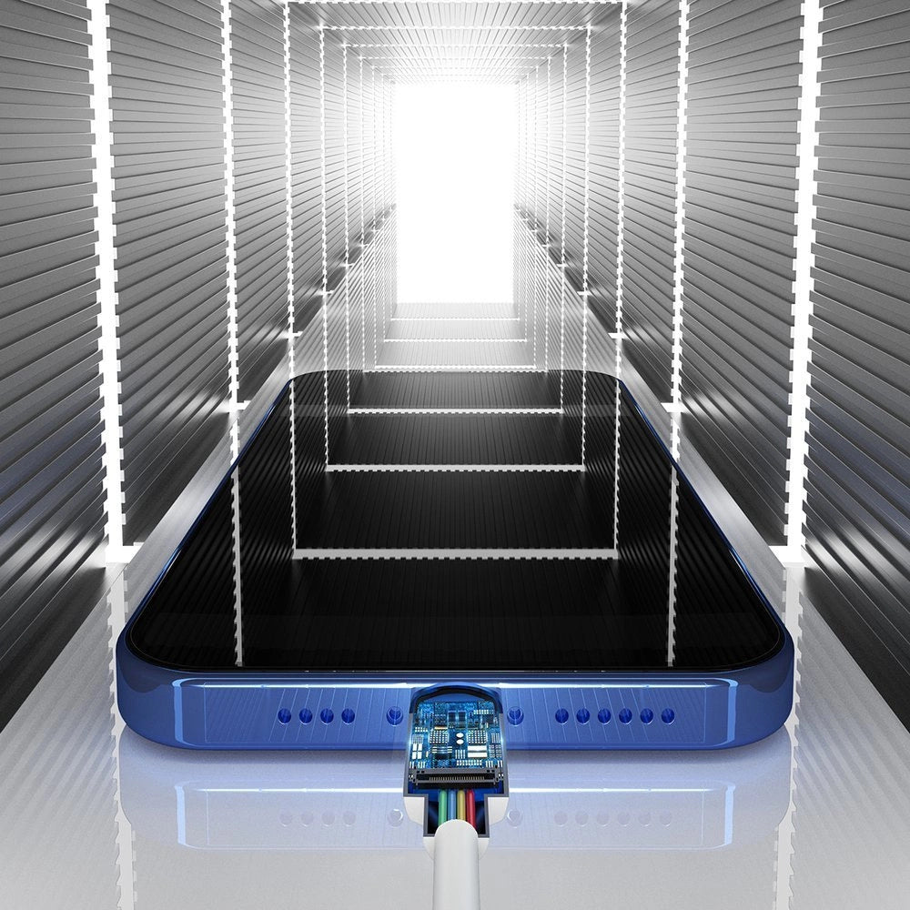 Baseus 2x USB - Lightning Schnellladekabel 1,5 m weiß (TZCALZJ-02)