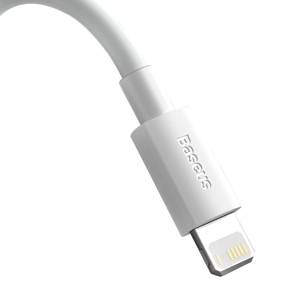 Baseus 2x USB - Lightning Schnellladekabel 1,5 m weiß (TZCALZJ-02)