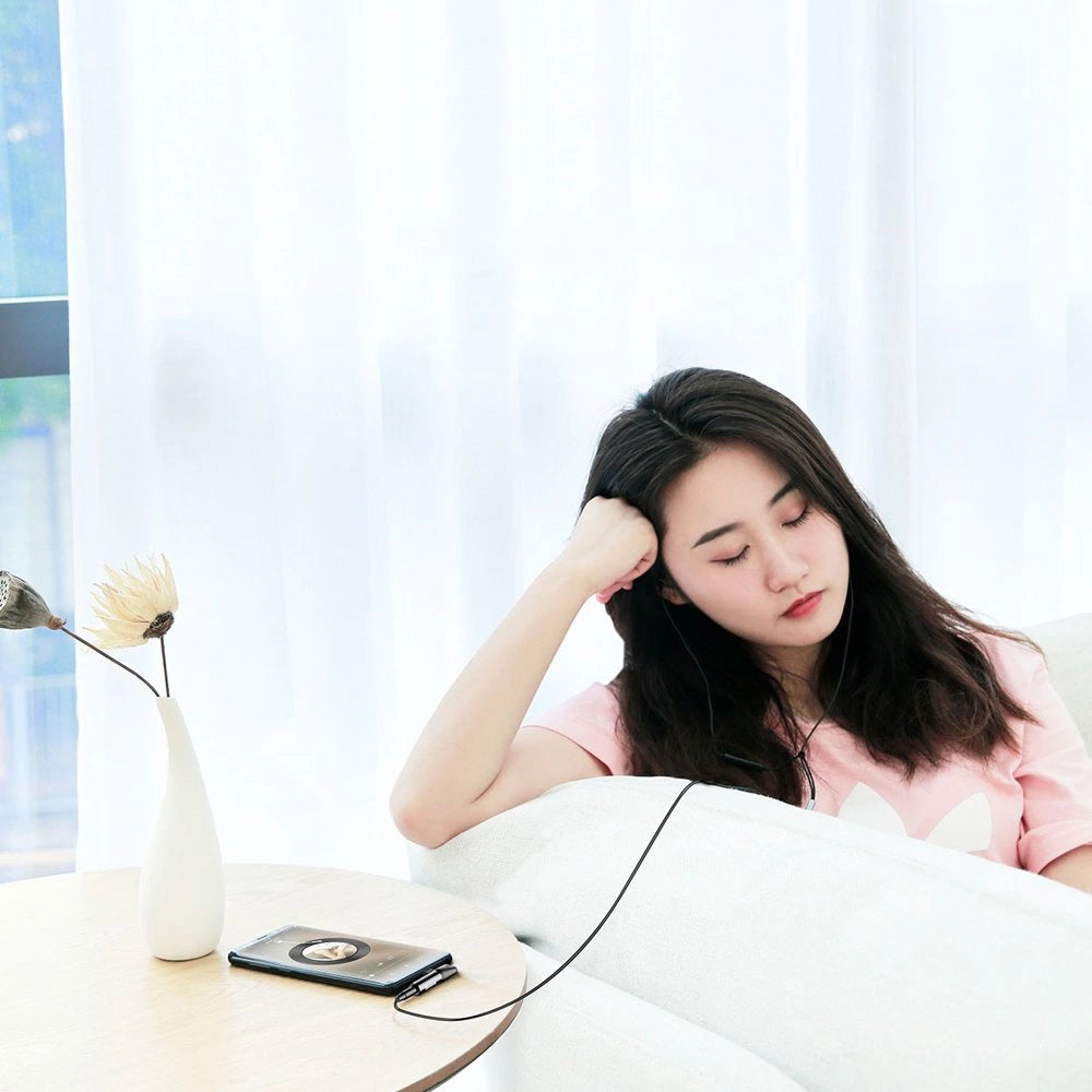 Baseus Audio Converter L41 Adapter von USB-C auf USB-C-Anschluss + 3,5-mm-Kopfhöreranschluss schwarz (CATL41-01)