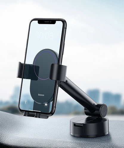 Baseus Auto Halter Armaturenbrett Windschutzscheibe Halterung Gravity Automatischer schwarz (SUYL-JY01)