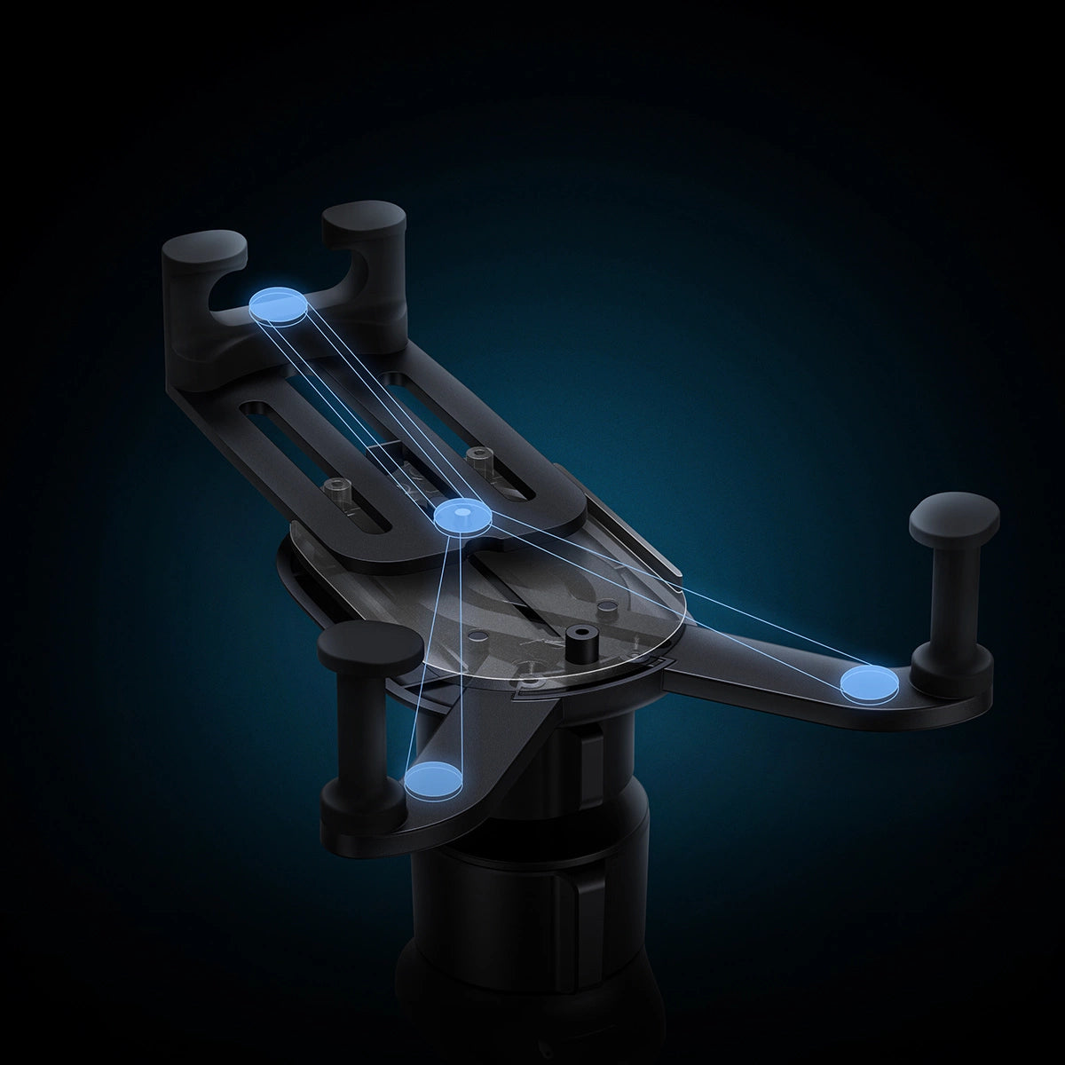 Baseus Autohalterung mit integriertem 15-W-Induktionsladegerät für Lüftungsschlitze in Schwarz