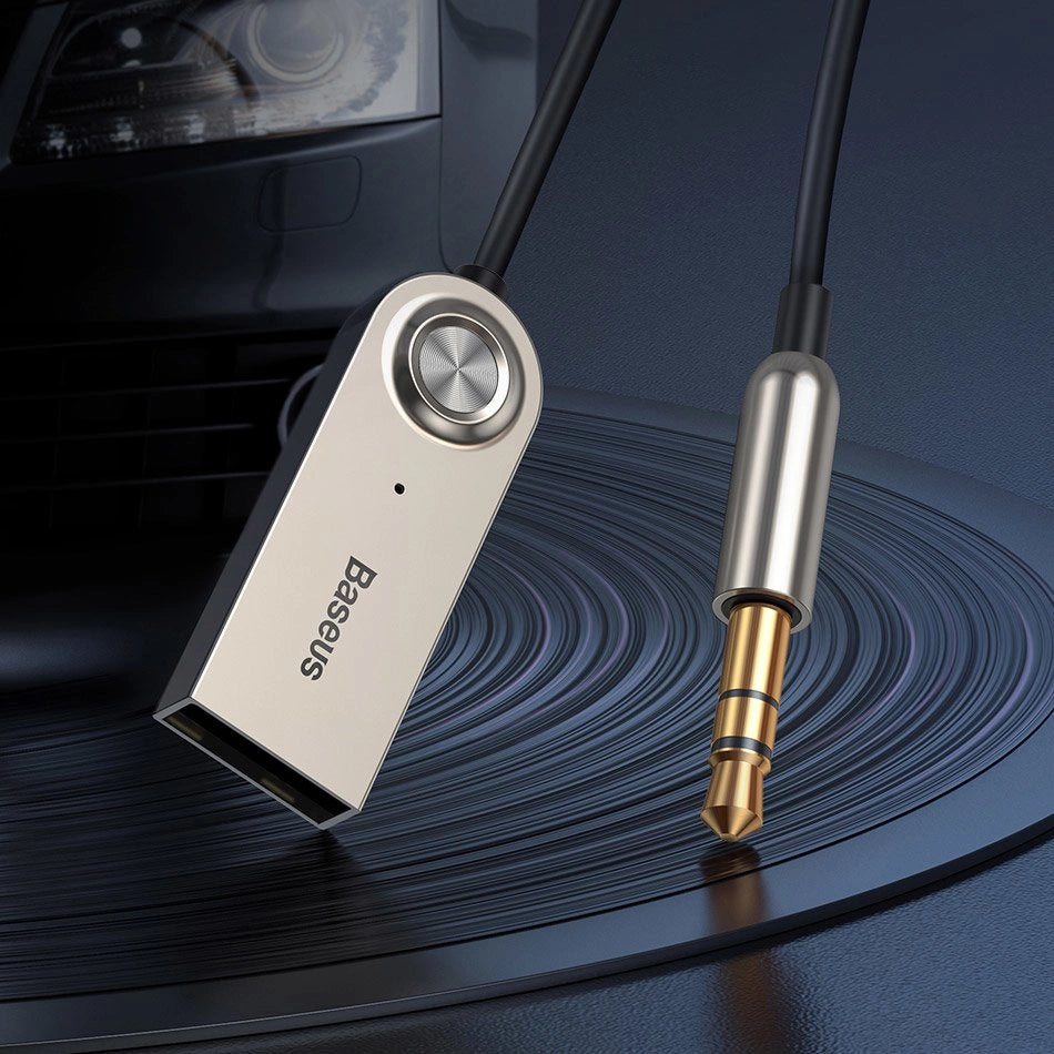 Baseus BA01 Bluetooth 5.0 Audioempfängerkabel AUX-Klinke Audioadapter schwarz (CABA01-01)