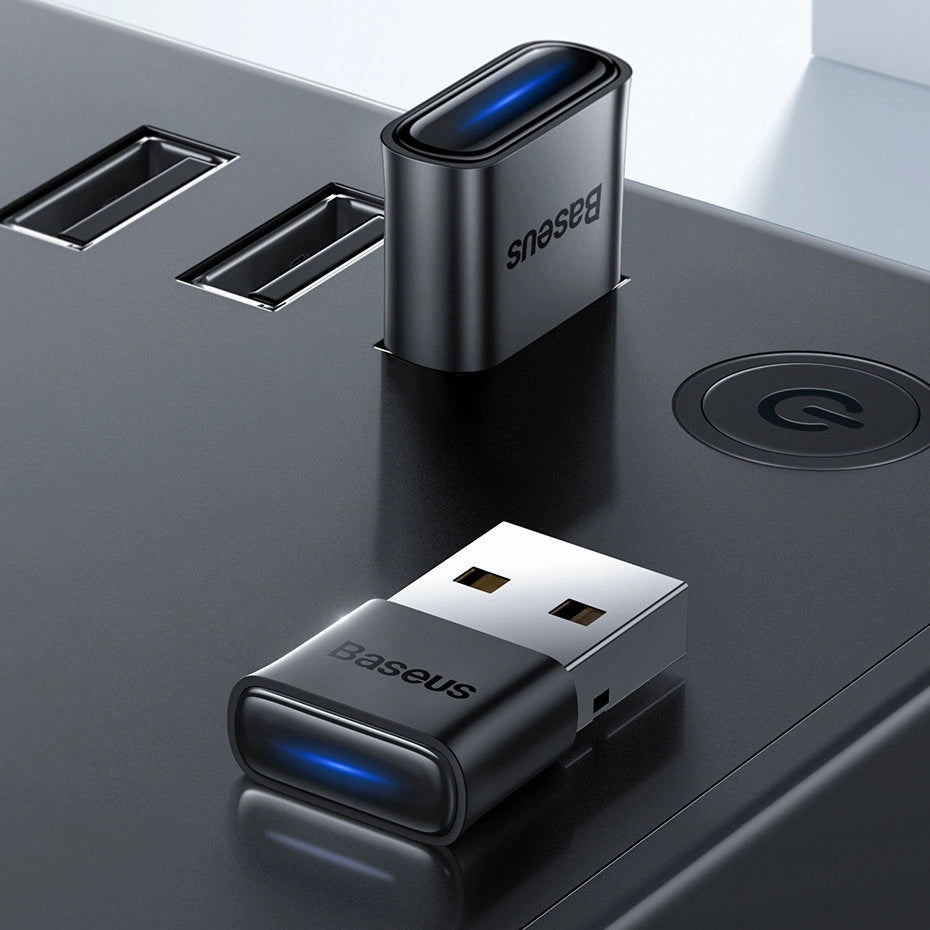 Baseus BA04 Mini Bluetooth 5.0 USB Adapter Empfänger Sender für Computer schwarz (ZJBA000001)