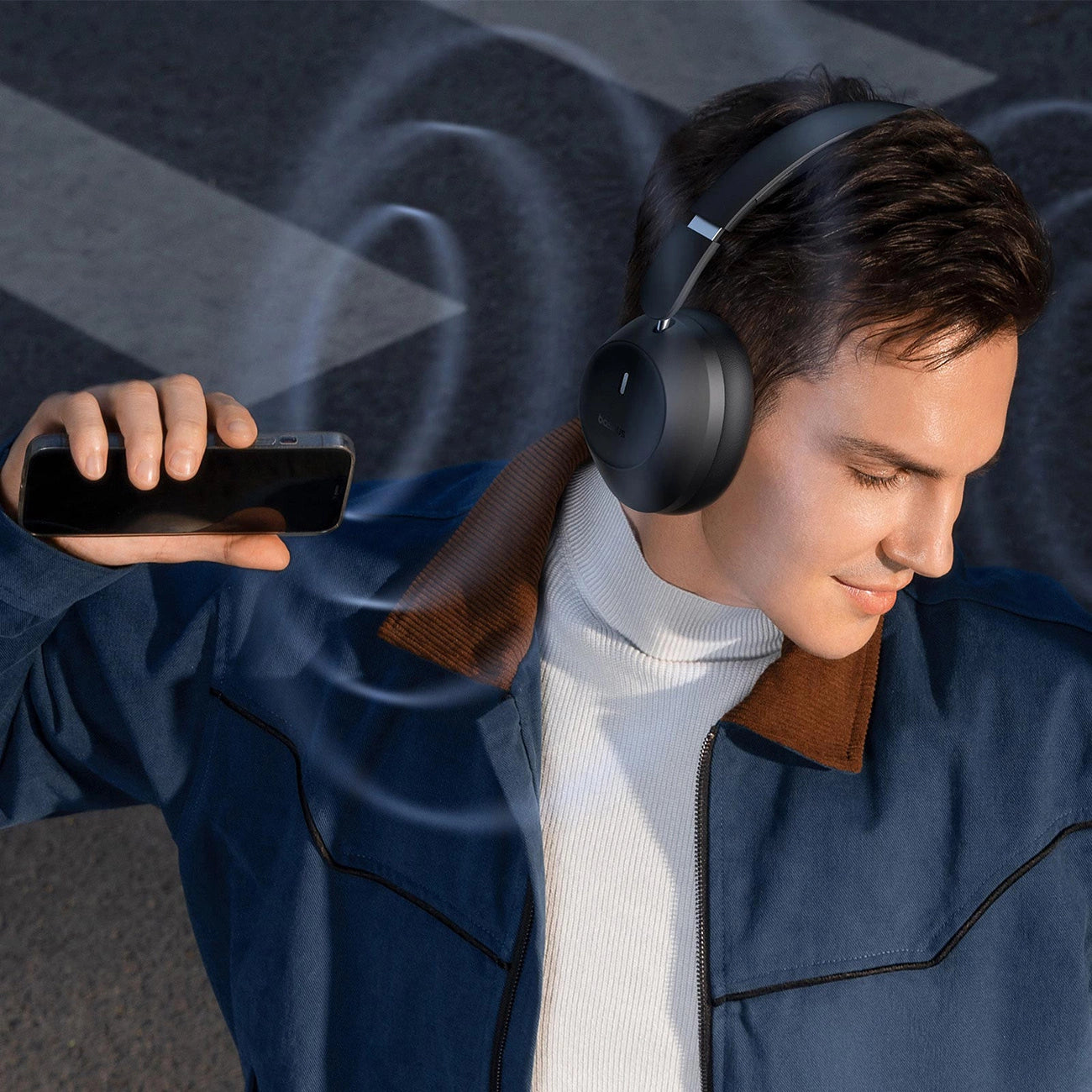 Baseus Bass 30 Max On-Ear-Bluetooth 5.3-Funkkopfhörer – Schwarz
