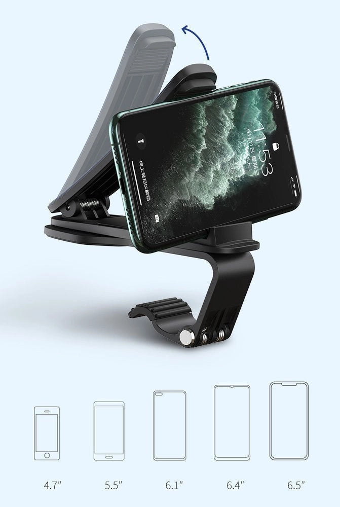 Baseus Big Mouth Pro Bracket Auto Halterung Klipp-Klammer-Halter für Armaturenbrett schwarz (SUDZ-A01)