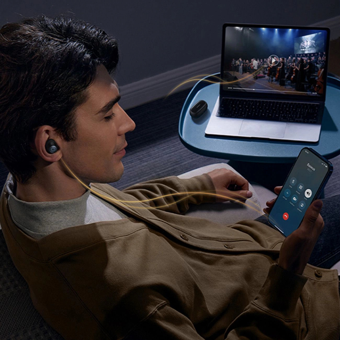 Baseus Bowie MA20 Pro TWS kabellose Kopfhörer mit ANC und IPX6 – Schwarz