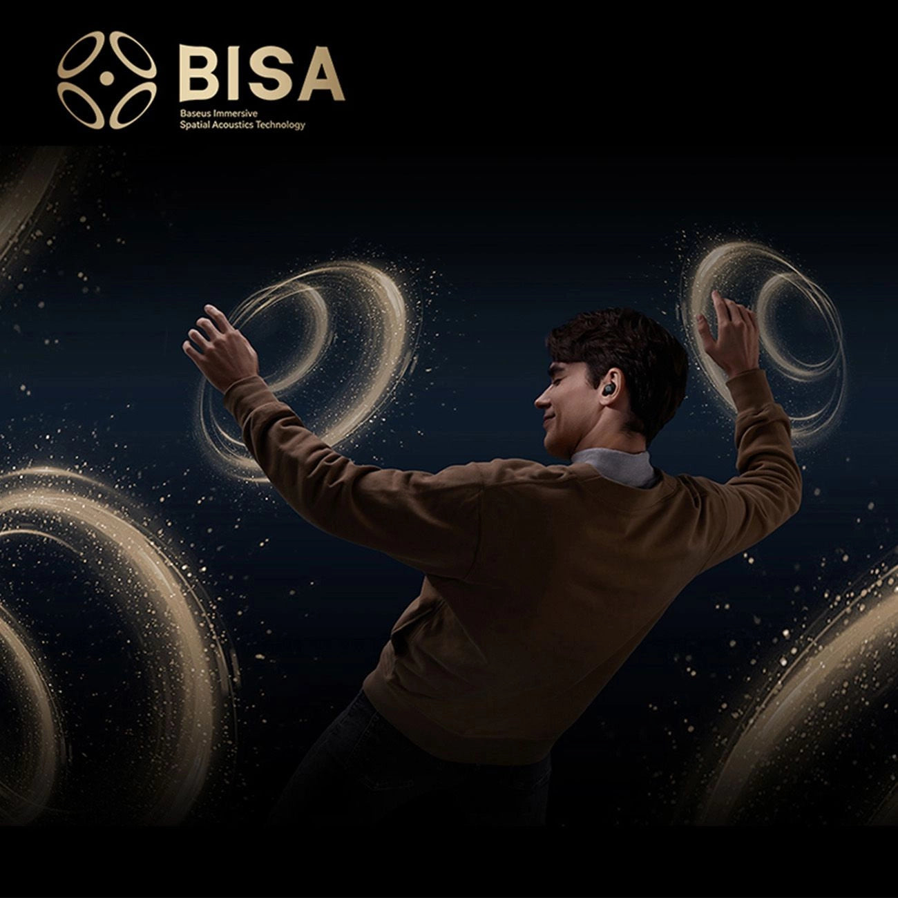 Baseus Bowie MA20 Pro TWS kabellose Kopfhörer mit ANC und IPX6 – Schwarz