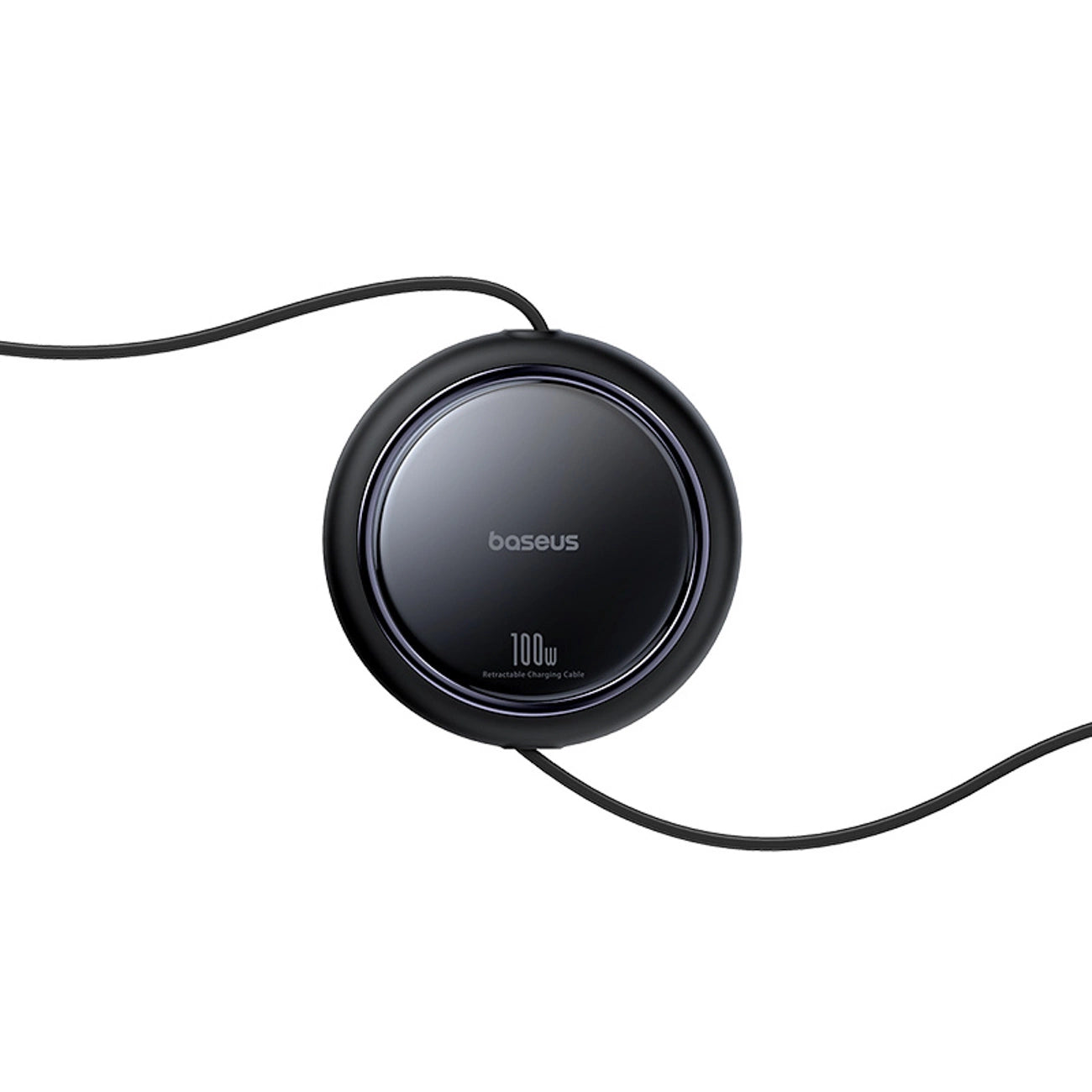 Baseus Bright Mirror Series USB-C Einziehbares Kabel - 2 x USB-C 100W 1m - Schwarz