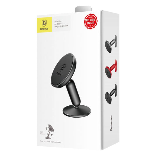 Baseus Bullet An On-board Magnetic Bracket Auto Halterung Magnet Handyhalter für Armaturenbrett schwarz (SUYZD-01)