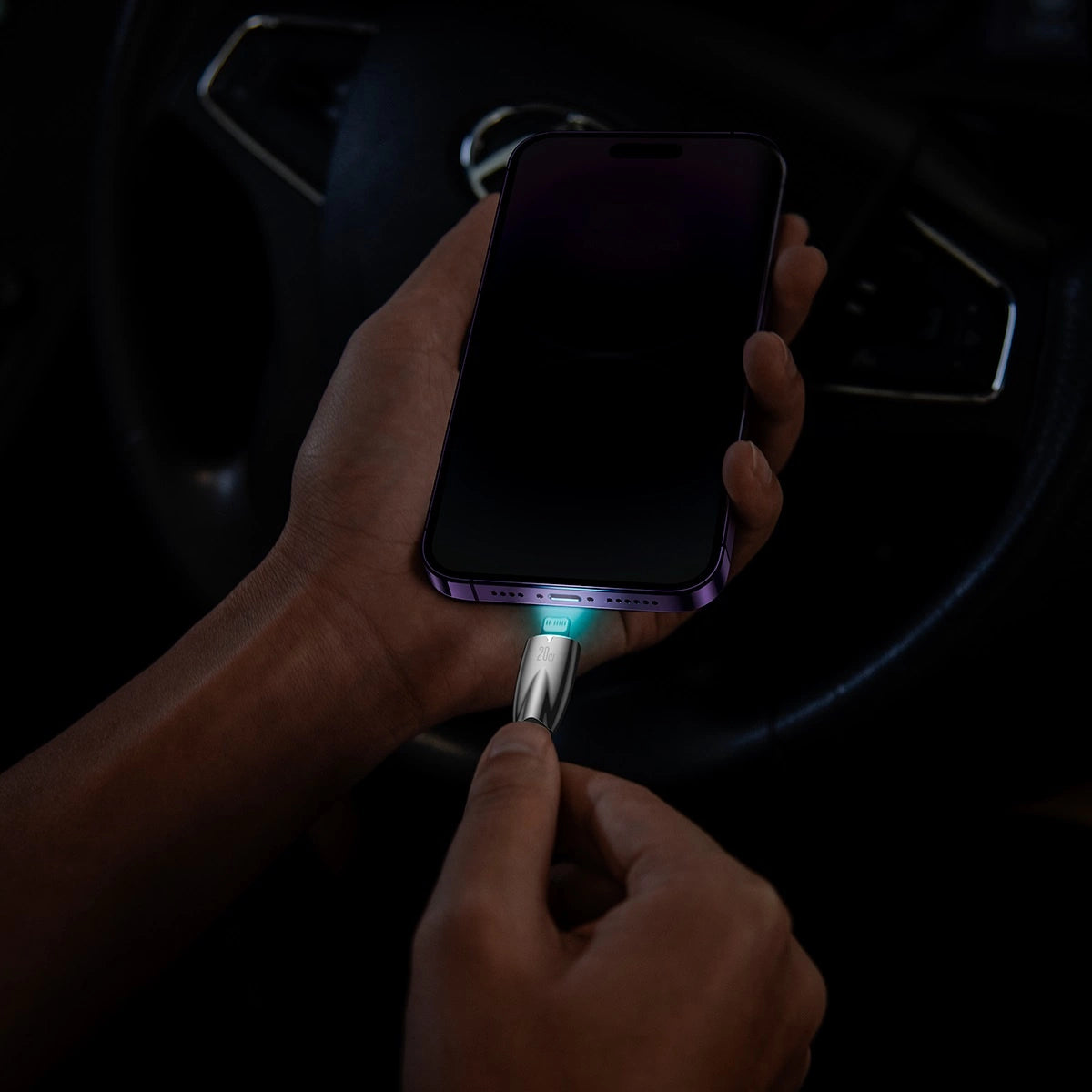 Baseus CADH000101 Lightning – USB-C PD-Kabel 20 W 480 Mbit/s 2 m – Schwarz