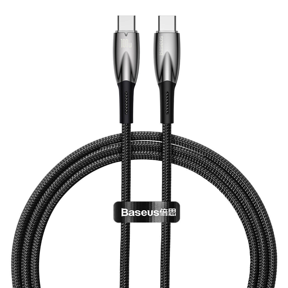 Baseus CADH000701 USB-C – USB-C PD-Kabel 100 W 5 A 480 Mbit/s 1 m – Schwarz