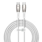 Baseus CADH000802 USB-C – USB-C PD-Kabel 100 W 5 A 480 Mbit/s 2 m – Weiß