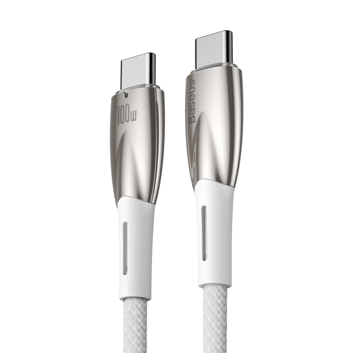 Baseus CADH000802 USB-C – USB-C PD-Kabel 100 W 5 A 480 Mbit/s 2 m – Weiß