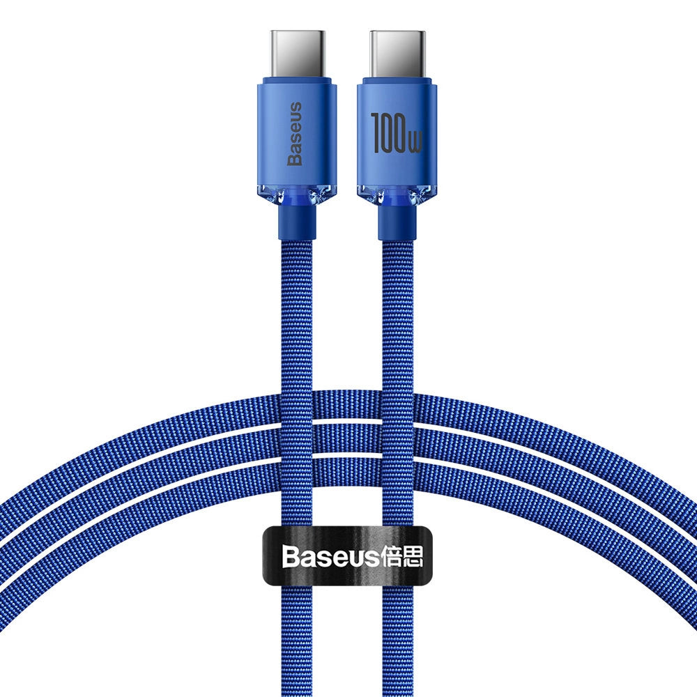 Baseus CAJY000603 USB-C – USB-C PD-Kabel 100 W 5 A 480 Mbit/s 1,2 m – blau