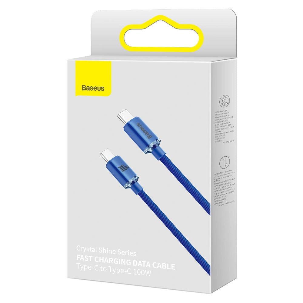 Baseus CAJY000603 USB-C – USB-C PD-Kabel 100 W 5 A 480 Mbit/s 1,2 m – blau