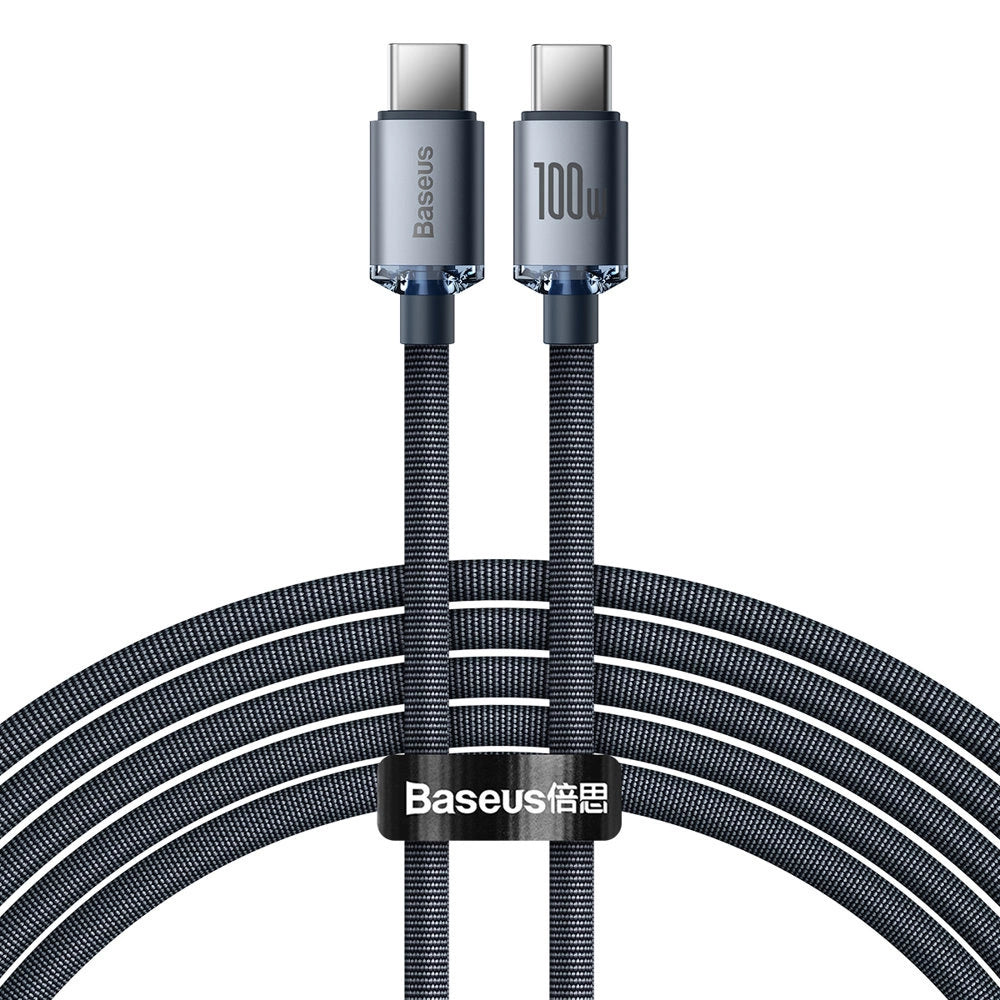 Baseus CAJY000701 USB-C – USB-C PD-Kabel 100 W 5 A 480 Mbit/s 2 m – Schwarz