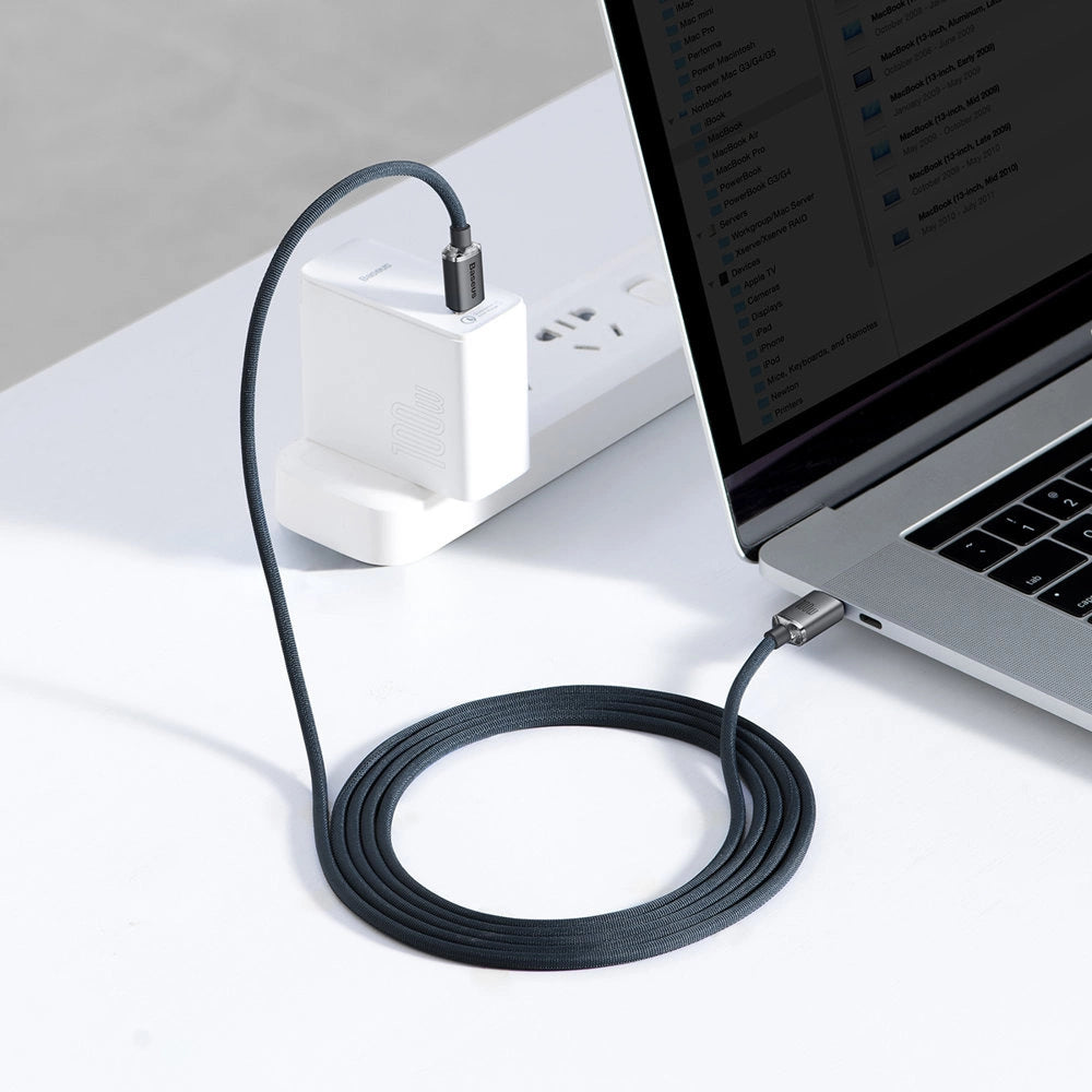Baseus CAJY000701 USB-C – USB-C PD-Kabel 100 W 5 A 480 Mbit/s 2 m – Schwarz