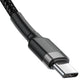 Baseus CATKLF-GG1 USB-C – USB-C PD QC-Kabel 60 W 3 A 480 Mbit/s 1 m – Schwarz und Grau
