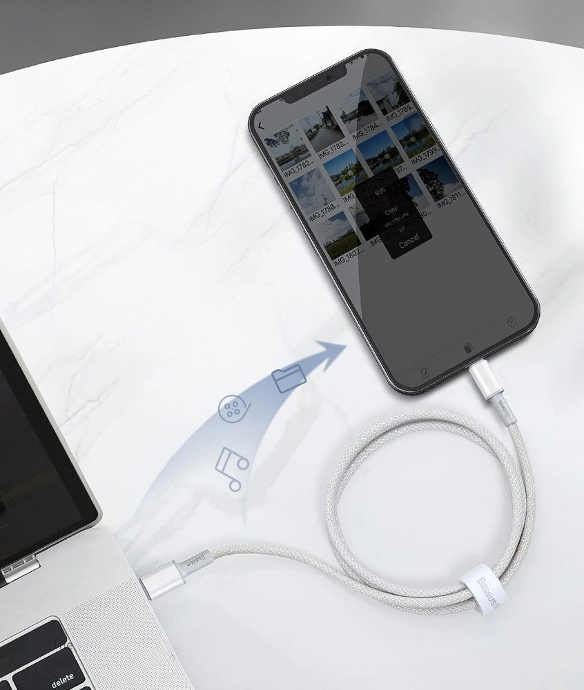 Baseus CATLGD-01 Lightning – USB-C PD-Kabel 20 W 480 Mbit/s 1 m – Schwarz