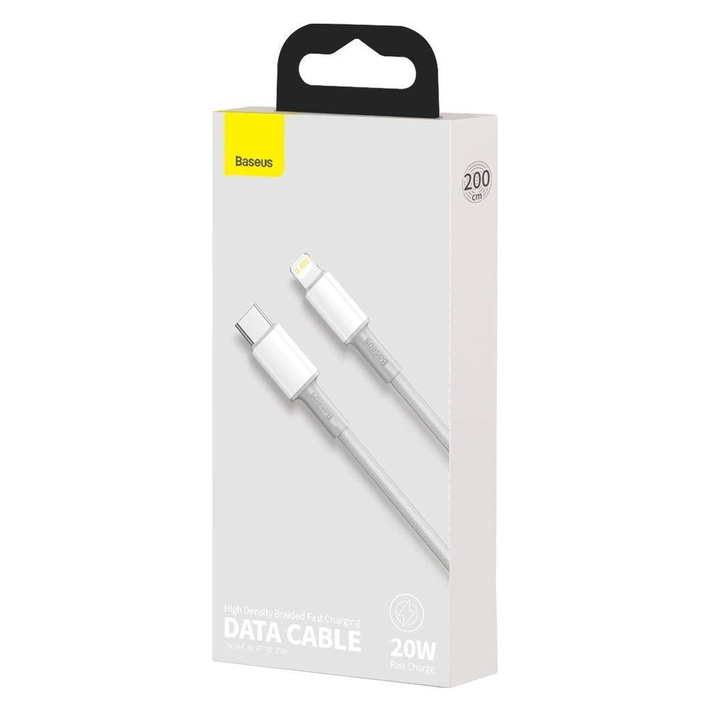 Baseus CATLGD-A02 Lightning – USB-C PD-Kabel 20 W 480 Mbit/s 2 m – Weiß
