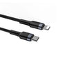 Baseus CATLKLF-G1 Lightning – USB-C PD QC-Kabel 18 W 480 Mbit/s 1 m – Schwarz und Grau