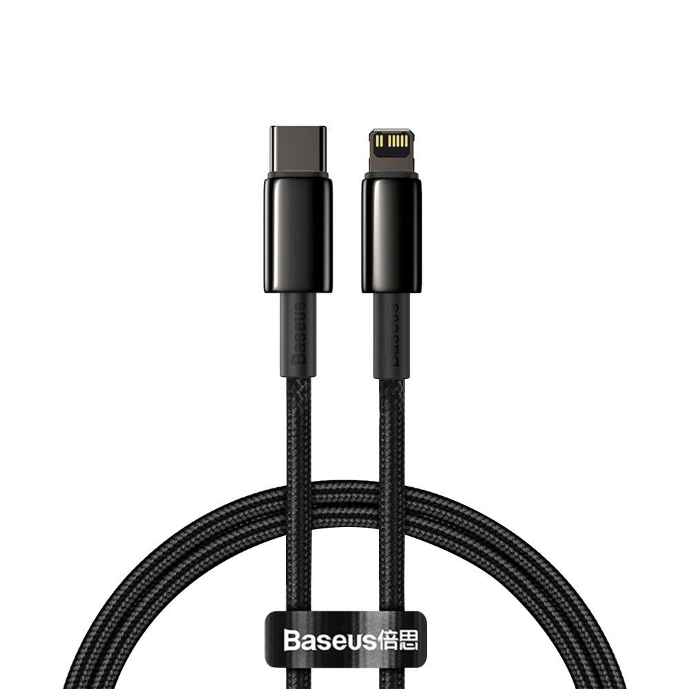 Baseus CATLWJ-01 Lightning – USB-C PD-Kabel 20 W 480 Mbit/s 1 m – Schwarz